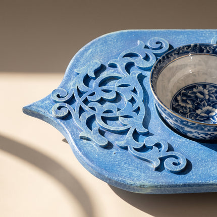 Azure Bloom Tray