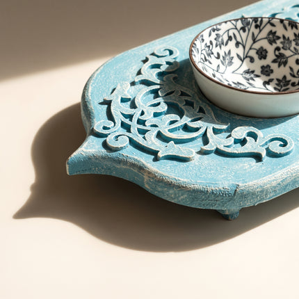 Carved Aqua Tray