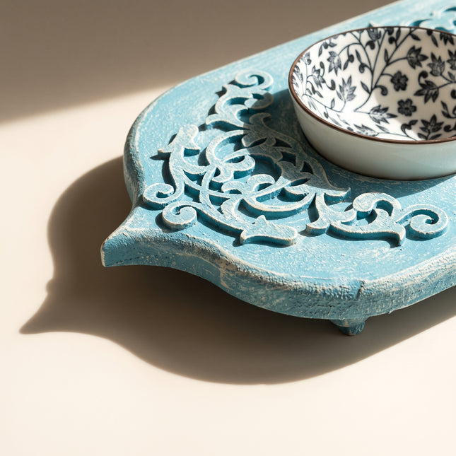 Carved Aqua Tray