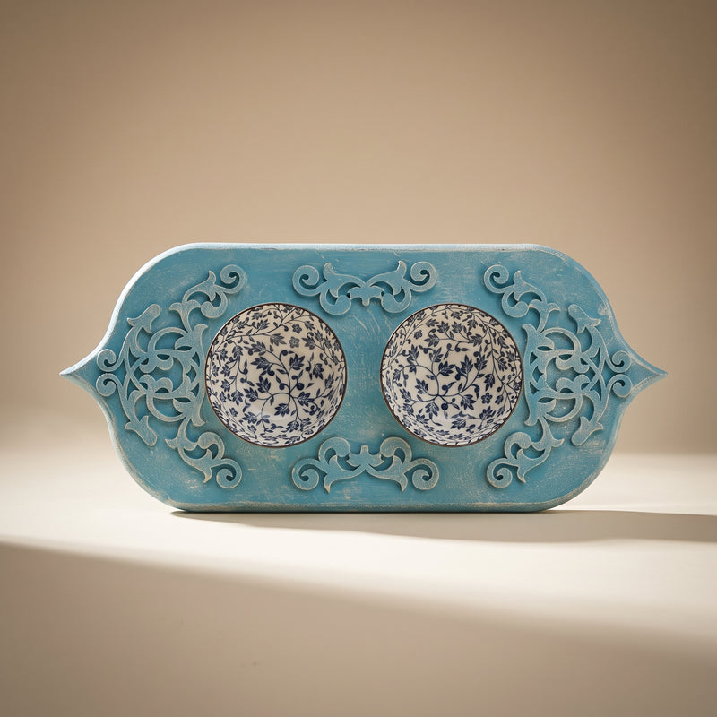 Carved Aqua Tray