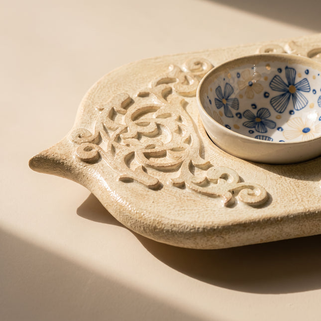 Ornate Ceramic Serving Set