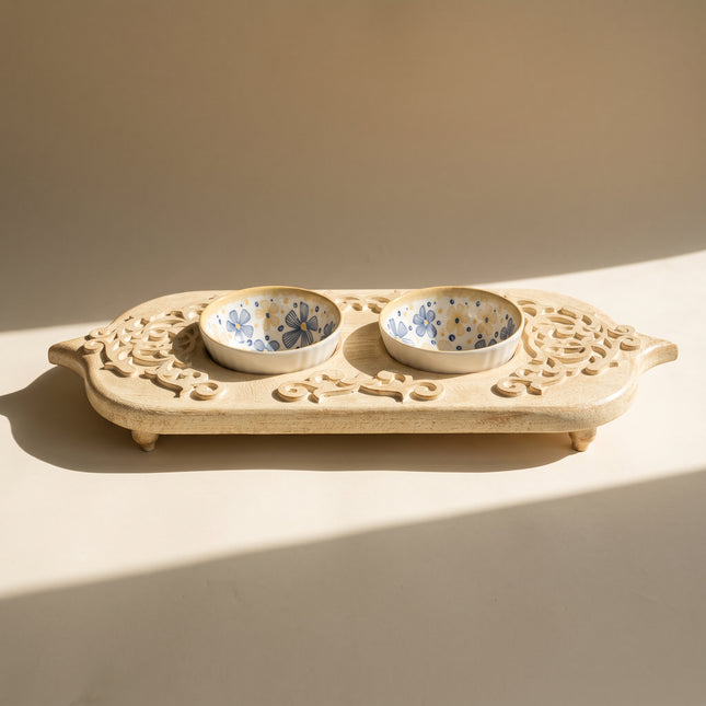 Ornate Ceramic Serving Set