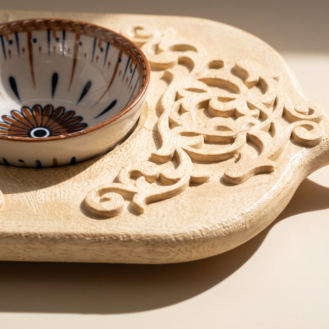 Ornate Serving Tray Duo