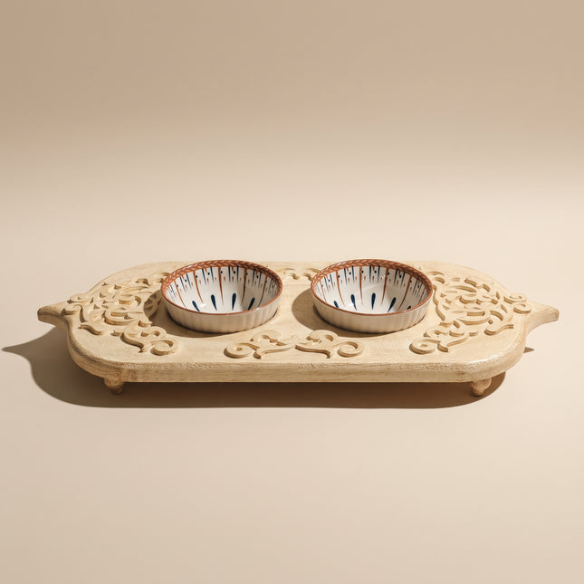 Ornate Serving Tray Duo