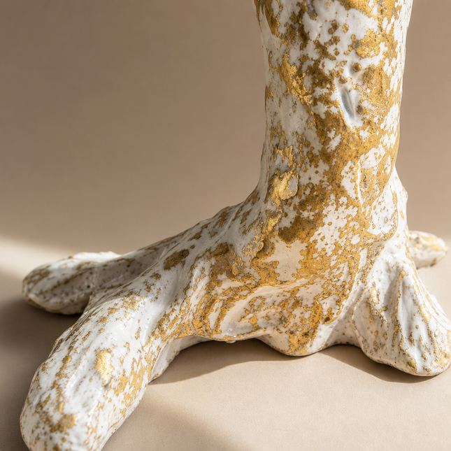 Parrot Perch Sculpture — White