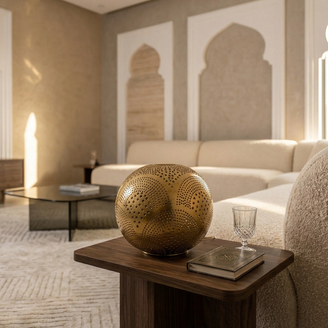 Constellation Copper Sphere Lamp