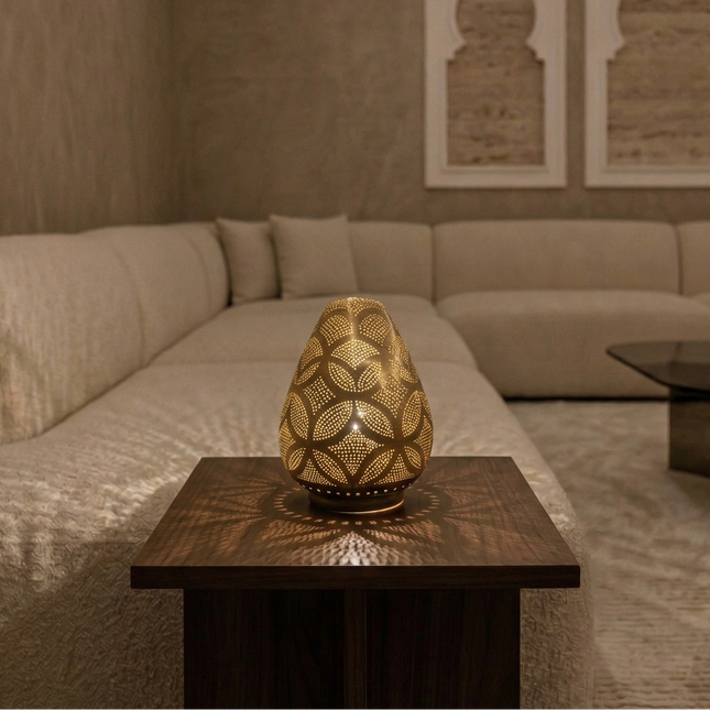 Arabesque Copper Lamp