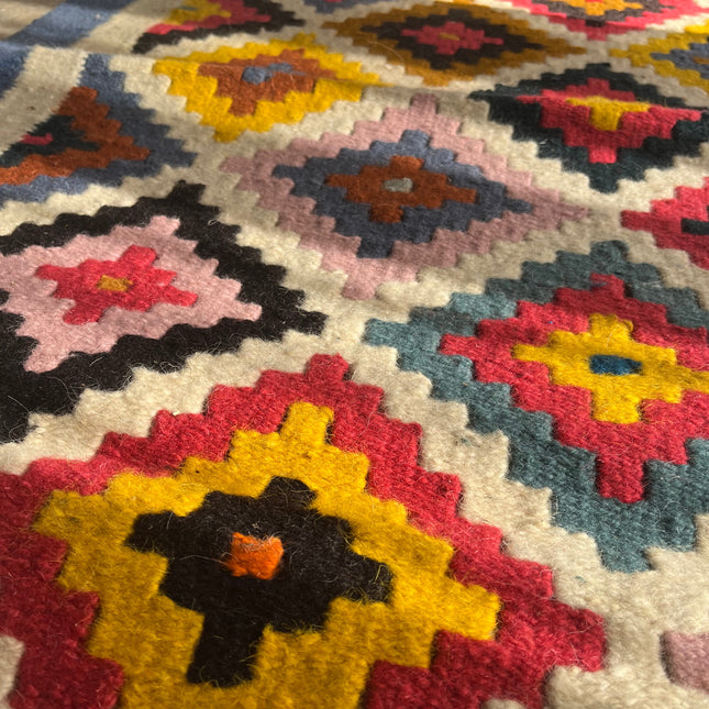 Azure Mosaic Kilim