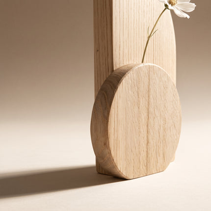 Abstract Wood Flower Holder