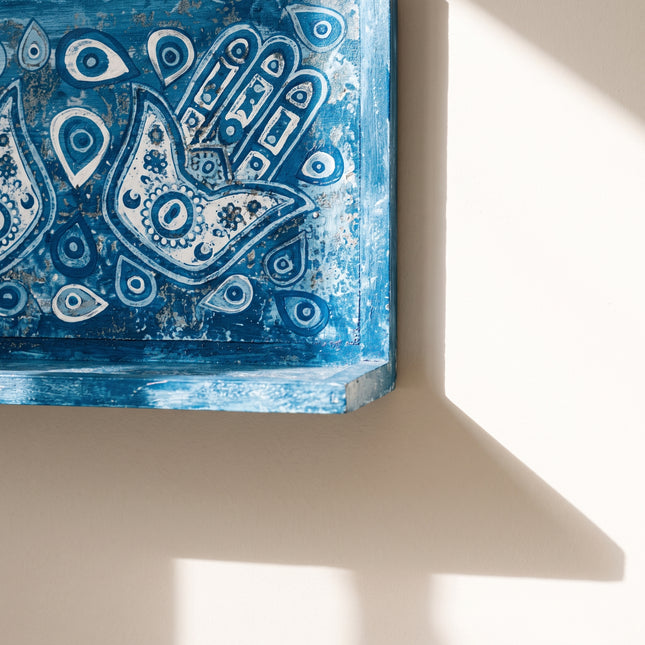 Azure khamsa Wall Shelf