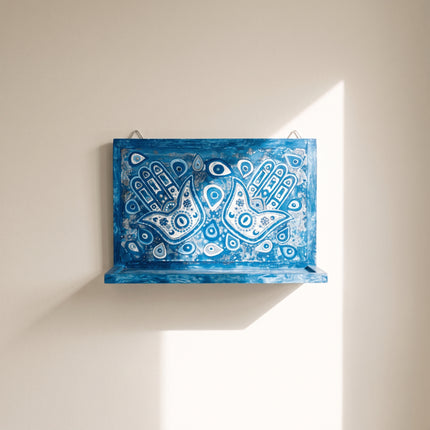 Azure khamsa Wall Shelf