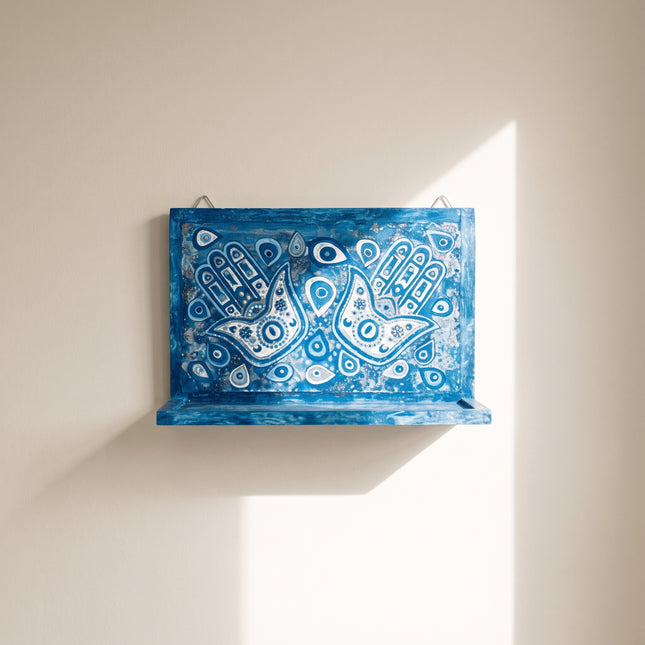 Azure khamsa Wall Shelf