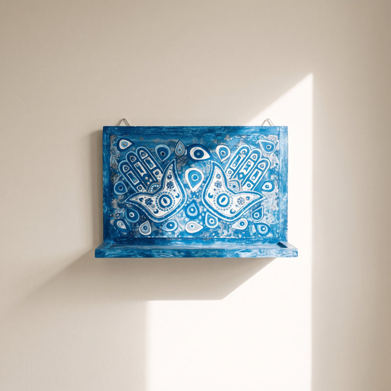 Azure khamsa Wall Shelf