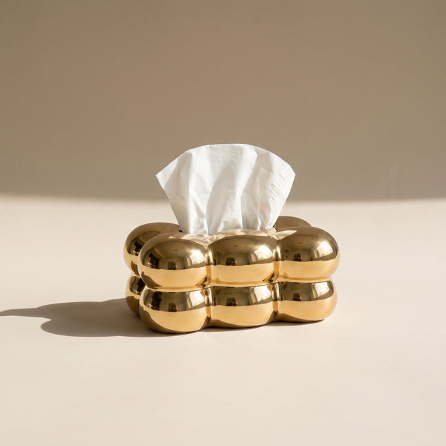Cloud Chrome Tissue Box