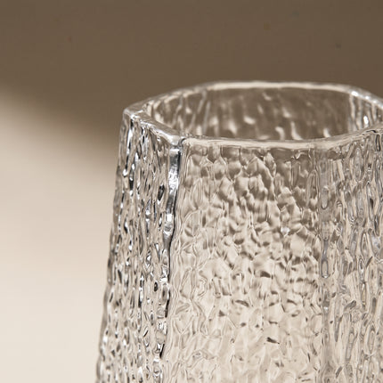 Frosted Prism Glass Vase