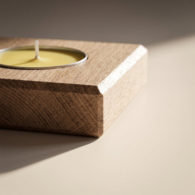 Mini Wood Candle Holder