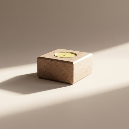 Mini Wood Candle Holder