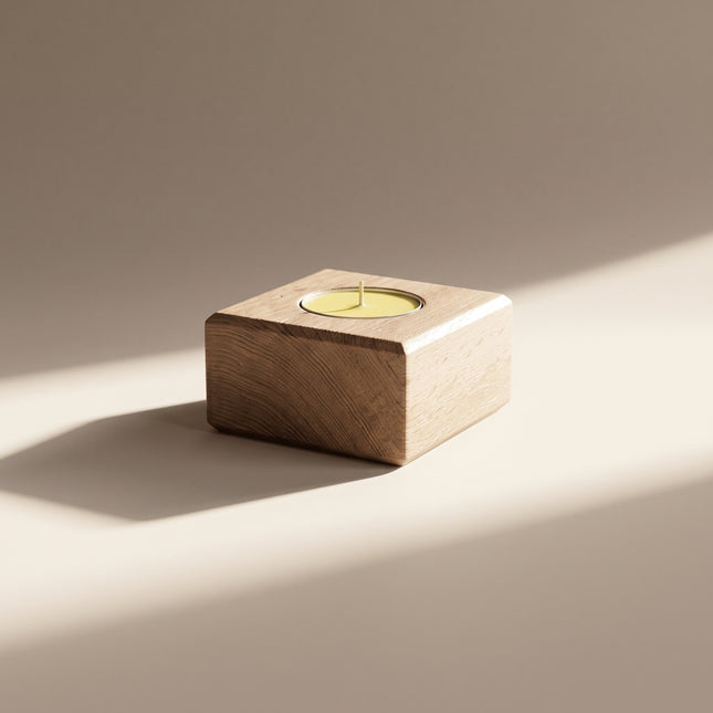 Mini Wood Candle Holder