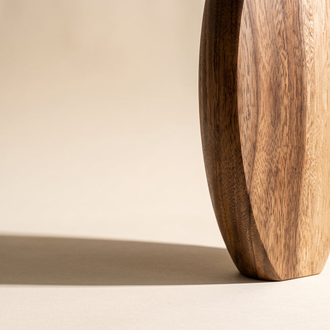 Oval wooden holder