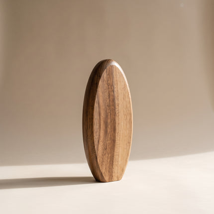 Oval wooden holder