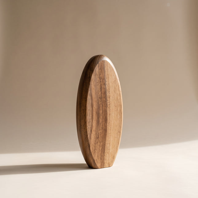 Oval wooden holder