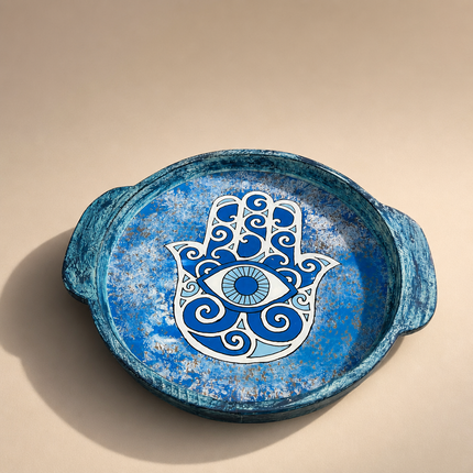 Ocean Hamsa Tray