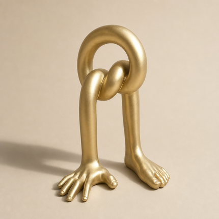 Golden Knot Sculpture