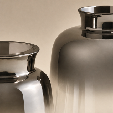 Reflective Vase Duo