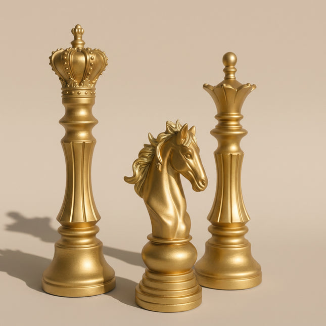 Regal Chess Trio Sculptures