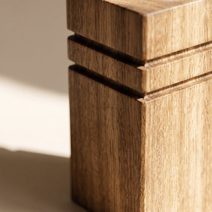 Tall Wood Candle Holder