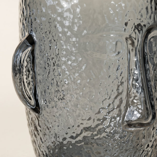 Smoked Abstract Head Sculpture