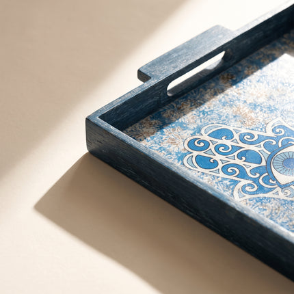 Twin Hamsa Serving Tray