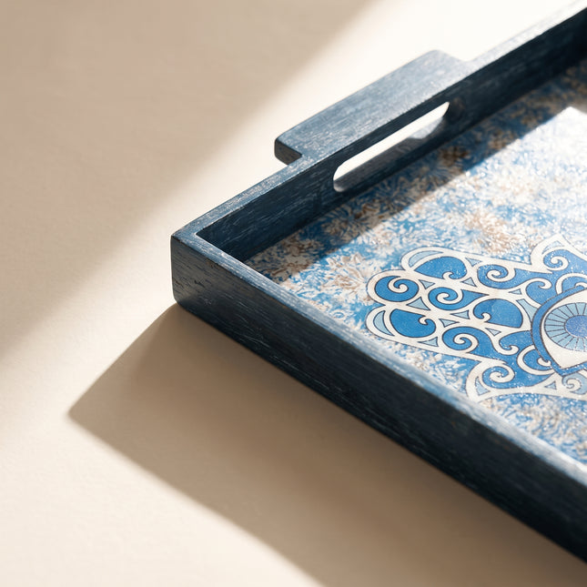 Twin Hamsa Serving Tray